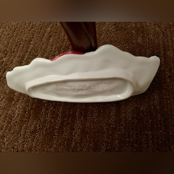 Vintage Christmas Holiday Kitchen Decor JAY Santa Claus Spoon Rest 8.5 x 4.5 - Picture 3 of 3